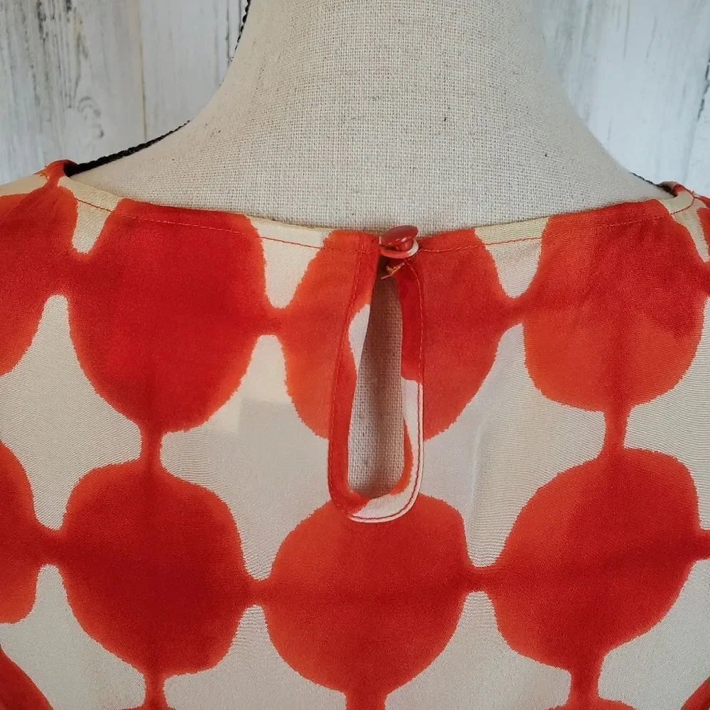 Maeve Silk Sleeveless Mod Top Sz 4